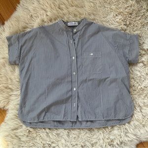 Everlane Boxy Striped Button Down